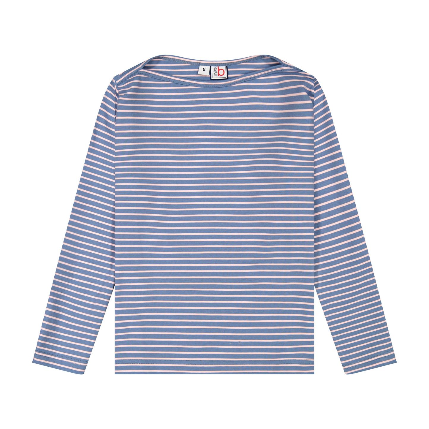 Bateau Tee Blue Pink Stripe