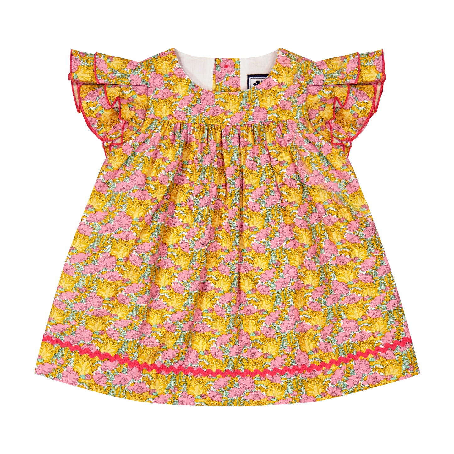 Maeve Ruffle Sleeve Baby Dress Tropicla Garden