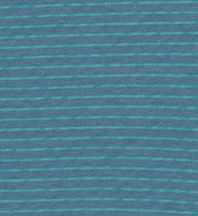 Hudson Romper Blue Green Ministripe