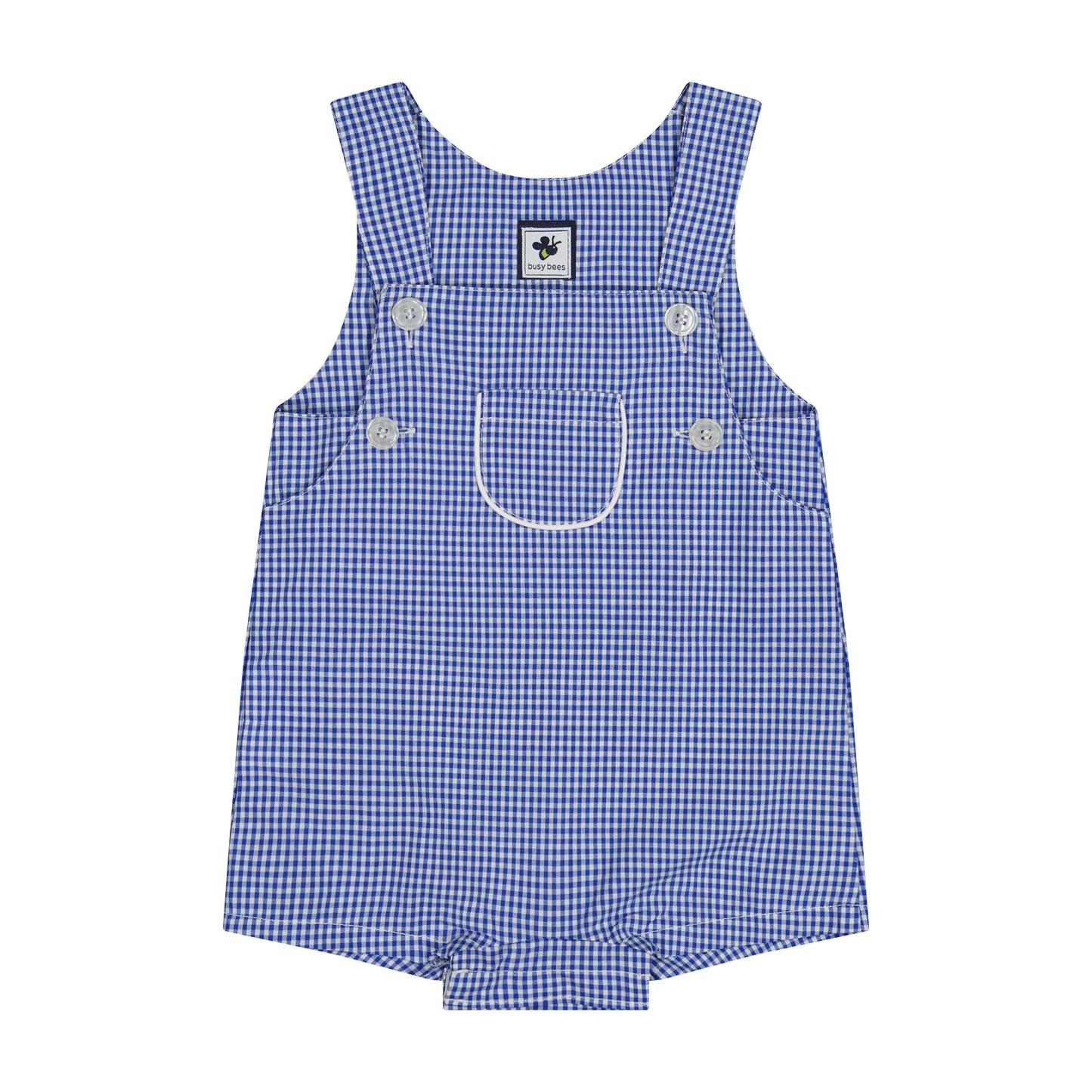 George Classic Romper Blue Mini Check