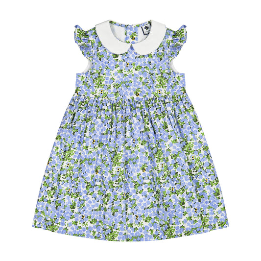 Riley Peter Pan Collar Dress Blue Hydrangea