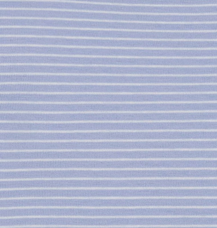 Henry Button Tee Cornflower Blue Mini Stripe