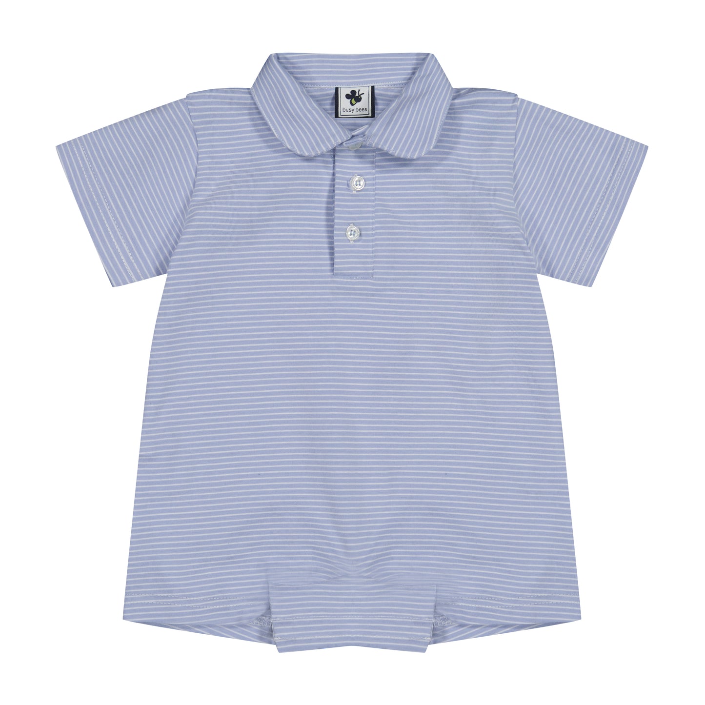 Hudson Romper Cornflower Blue Stripe