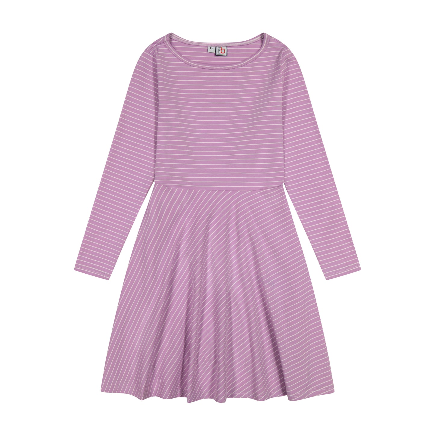 Helena Circle Skirt Dress Lavender Stripe