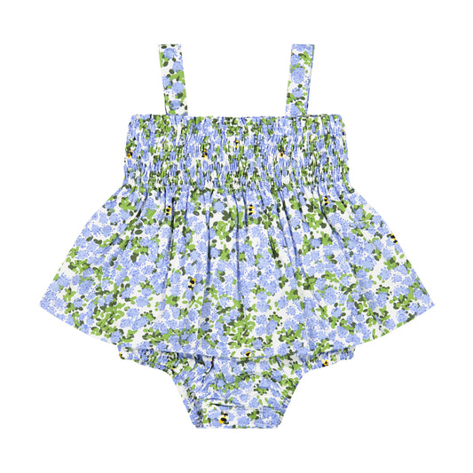 Hazel Romper Blue Hydrangea