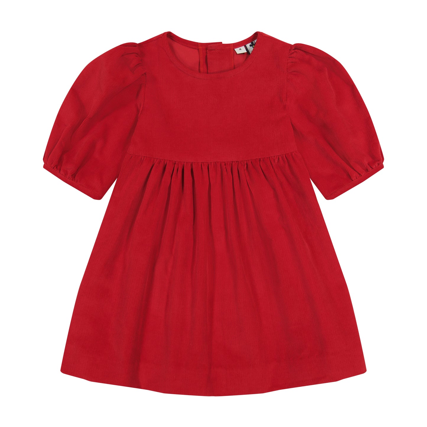 Nellie Girls Dress Red Corduroy