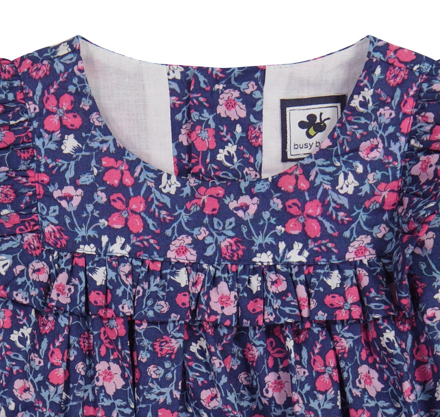 Norah Bubble Pink Navy Floral