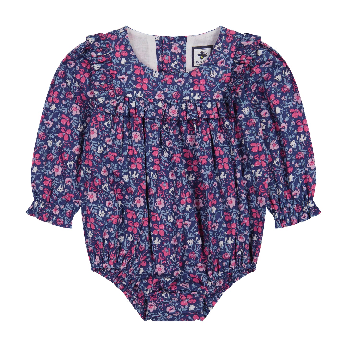 Norah Bubble Pink Navy Floral