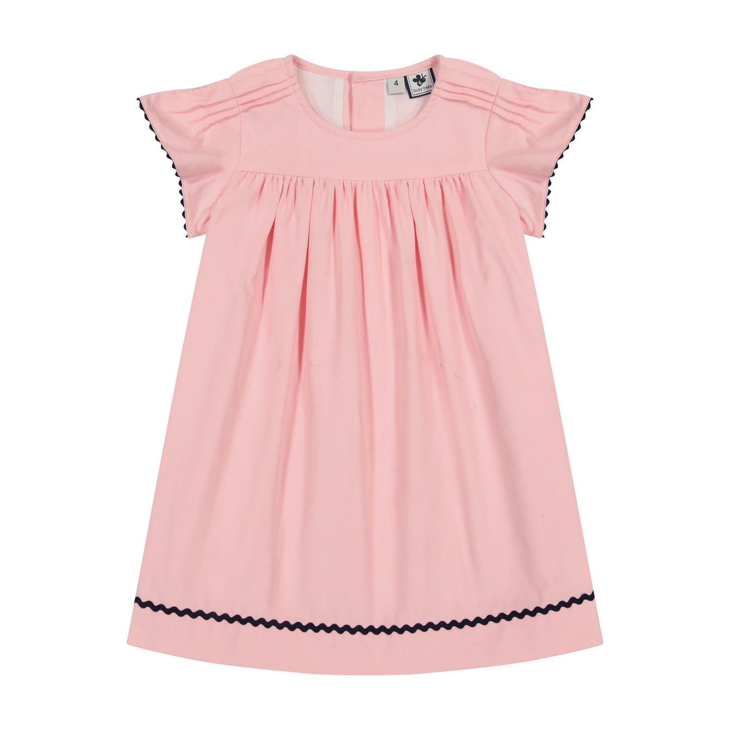 Olivia Girls A Line Dress Light Pink Corduroy