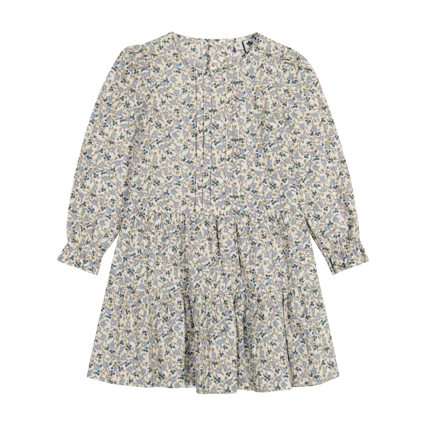 Poppy Girls Dropwaist Dress Cream Floral