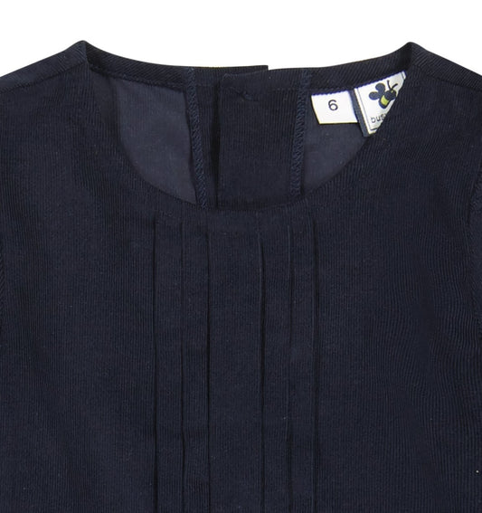 Poppy Girls Dropwaist Dress Navy Corduroy