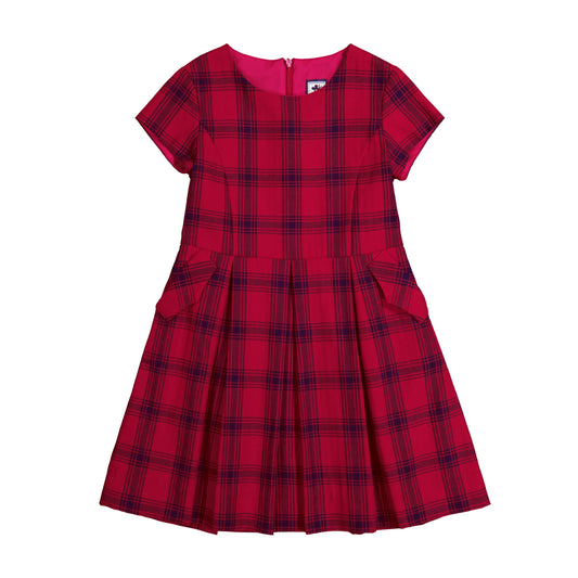 Scarlett Party Dress Red Plaid