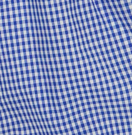 Izzy Drawstring Dress Blue Mini Check