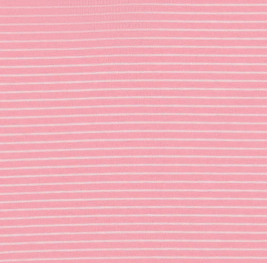 Eliza Ruffle Polo Pink Mini Stripe