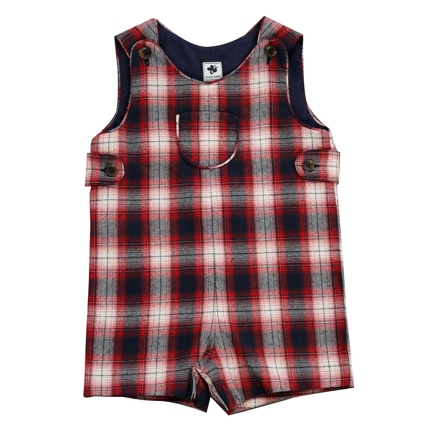 Jack Boys Classic Shortall Red Plaid