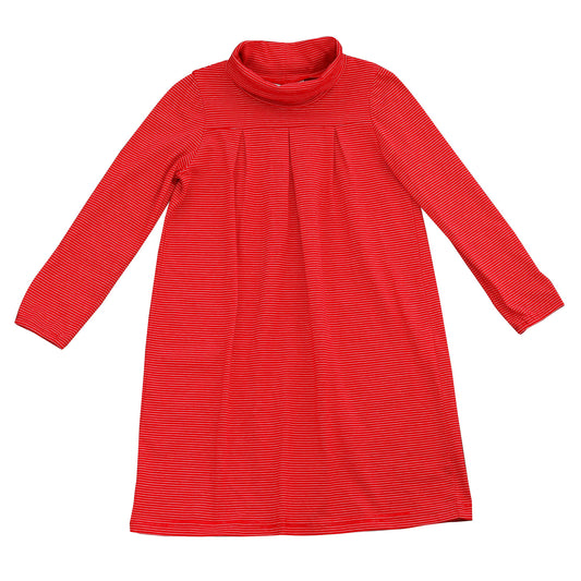 Suzy Girls Turtleneck Dress Red Stripe